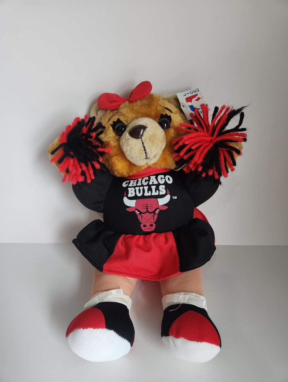 🐻 1994 Chicago Bulls Cheerleader Girl Teddy Bear Licensed NBA Plush 11"